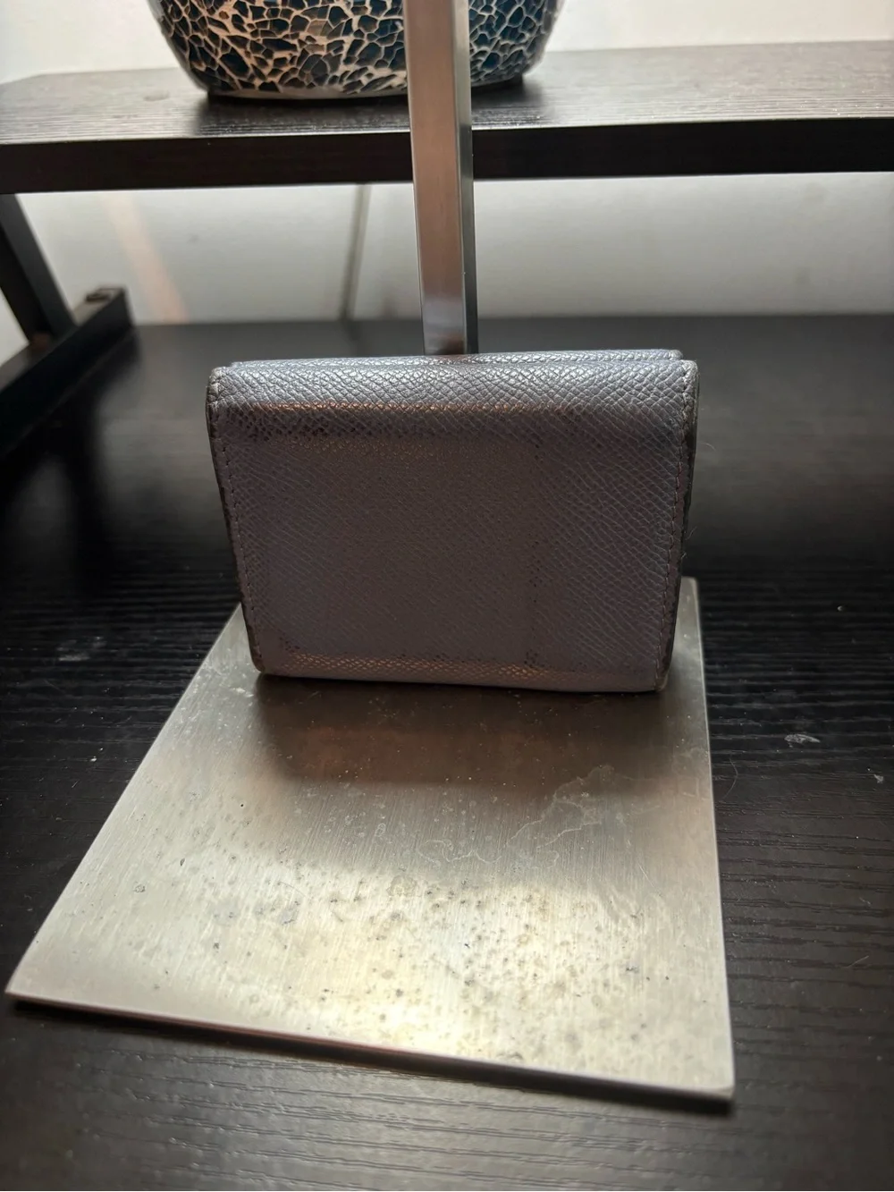 Authentic Rare Christian Dior 30 Montaigne Compact Wallet –Grained Calfskin